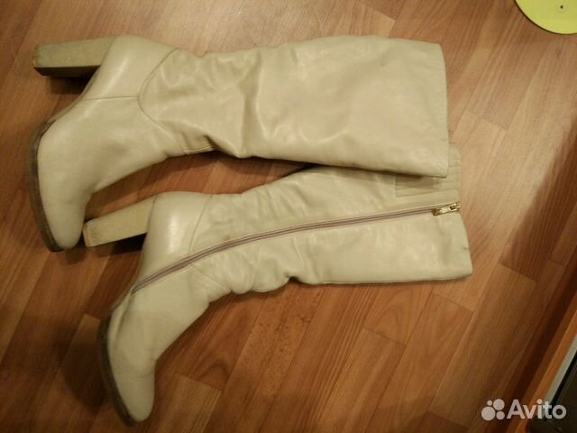 Сапоги зимние, р.40. кожа