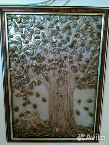 Картина в технике джутовой филиграни