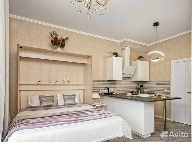 

Квартира-студия, 30 м², 1 кровать