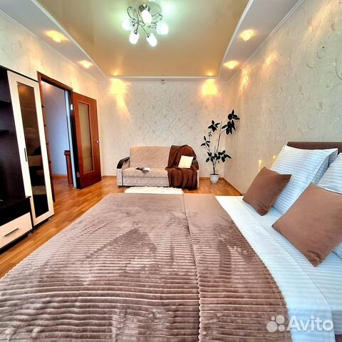 

1-к. квартира, 38 м², 2 кровати
