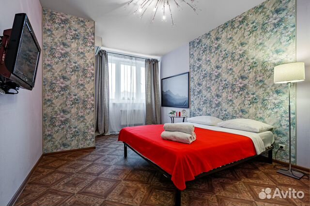

1-к. квартира, 44 м², 3 кровати