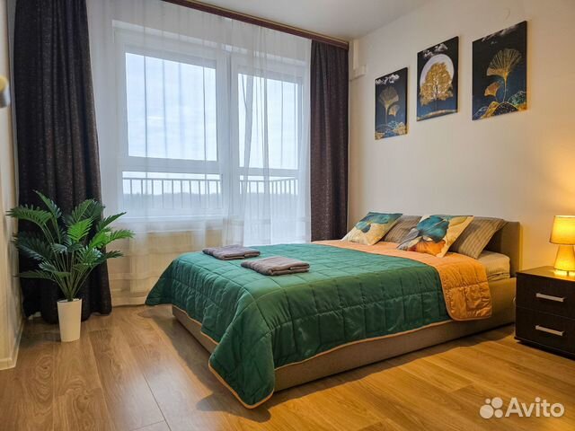 

1-к. квартира, 38 м², 2 кровати