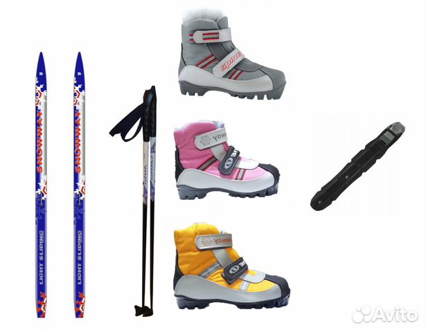 Лыжи детские с ботинками