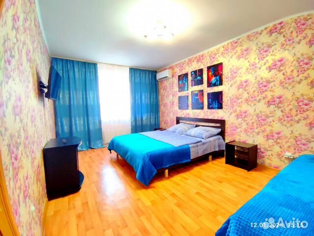 

1-к. квартира, 45 м², 3 кровати