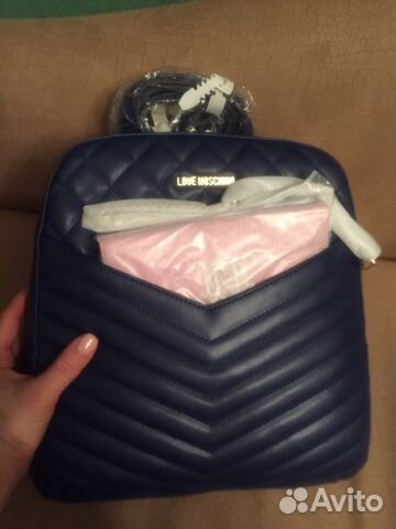 Рюкзак Love Moschino оригинал, новый, фурнитура уп