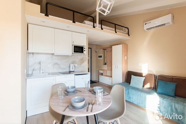 

Квартира-студия, 18 м², 2 кровати