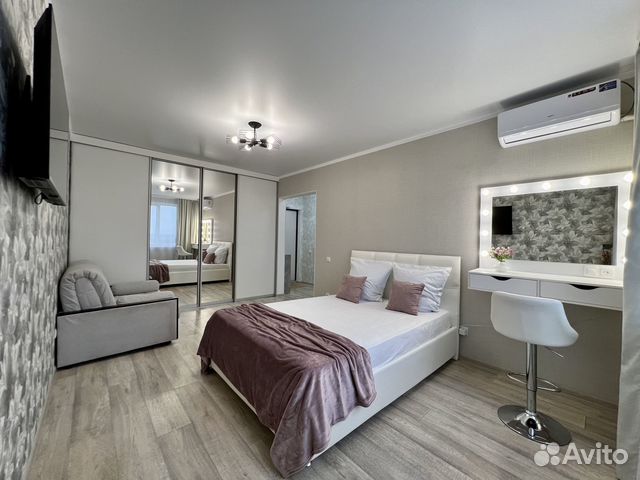

1-к. квартира, 44 м², 2 кровати