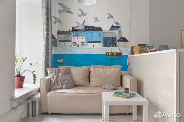 

Квартира-студия, 30 м², 2 кровати