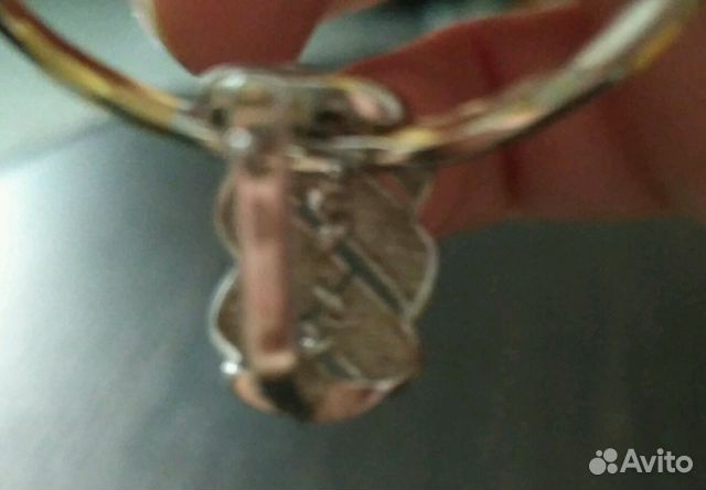 Сережка серебряная
