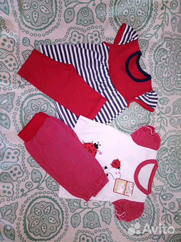 Пакет одежды для девочки 74-80