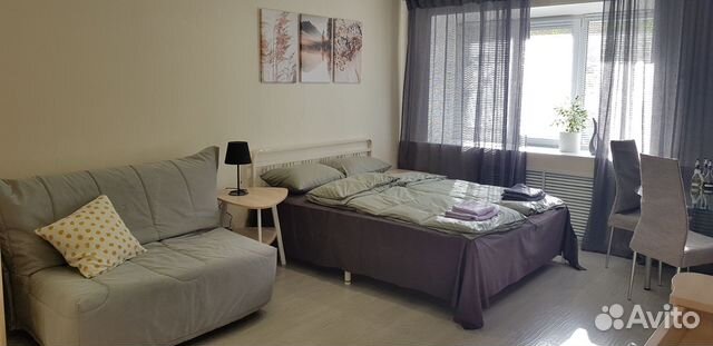 

Квартира-студия, 29 м², 2 кровати