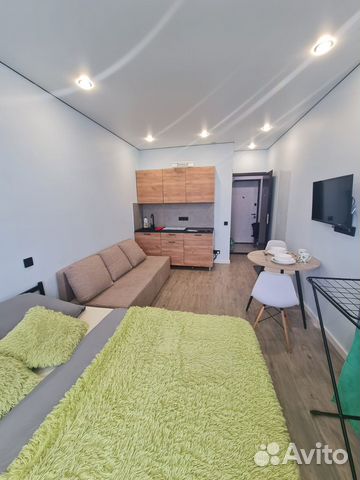 

Квартира-студия, 27 м², 2 кровати