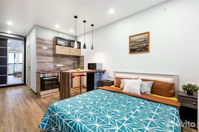 

Квартира-студия, 34 м², 2 кровати