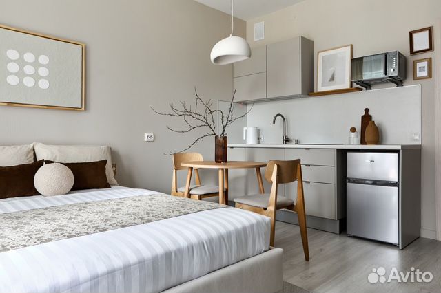 

Квартира-студия, 25 м², 2 кровати