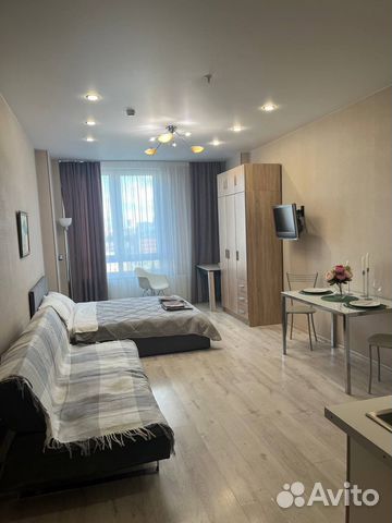 

Квартира-студия, 30 м², 2 кровати