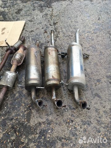 Глушитель, выхлопной тракт Hyundai Solaris, Kia Ri