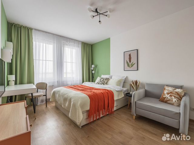 

1-к. квартира, 36 м², 2 кровати
