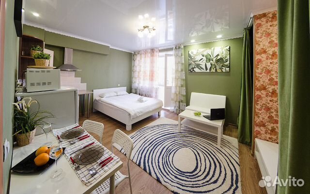 

Квартира-студия, 34 м², 2 кровати