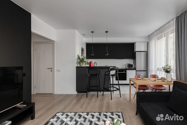 

1-к. квартира, 50 м², 2 кровати