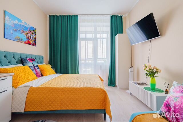 

Квартира-студия, 27 м², 2 кровати