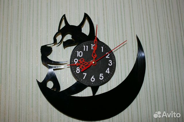 Часы handmade из виниловых пластинок на заказ