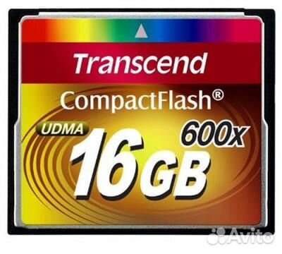 Compact Flash (CF) Transcend 16gb 600x (быстрые)