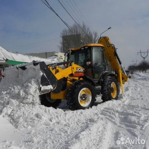 Услуги экскаватора-погрузчика с ямобуром Услуги экскаватора-погрузчика с ямобуром
