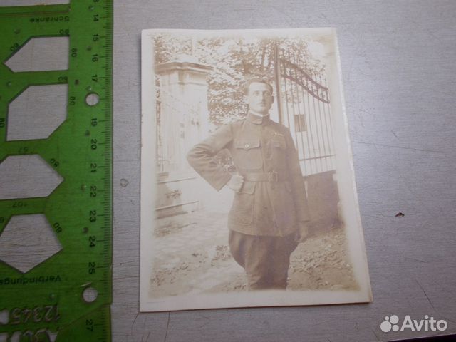 Фото Автограф Офицер Французский легион 1916 год Фото Автограф Офицер Французский легион 1916 год