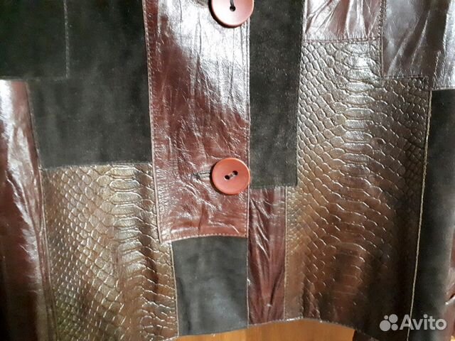 Продам кожаный пиджак,р.50-52