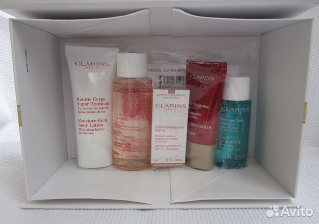 Косметические наборы Кларинс Clarins с косметичкой Косметические наборы Кларинс Clarins с косметичкой