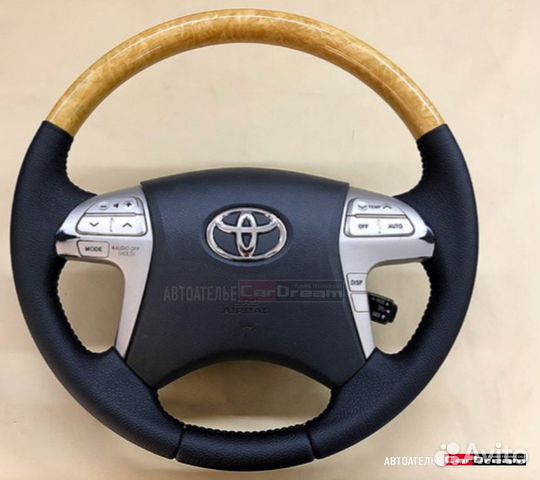 Перетяжка руля кожаный руль Toyota Camry v40