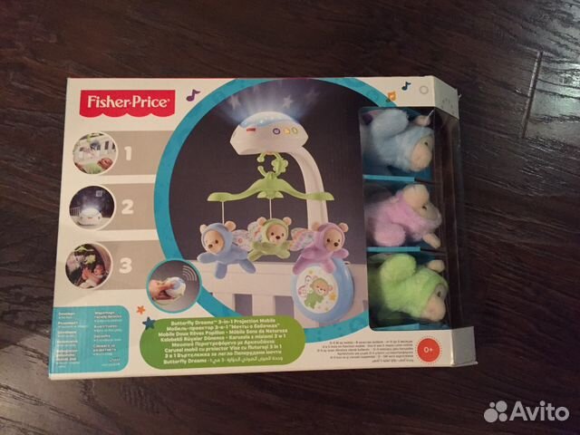 Мобиль Fisher-Price Мечты о бабочках Мобиль Fisher-Price Мечты о бабочках