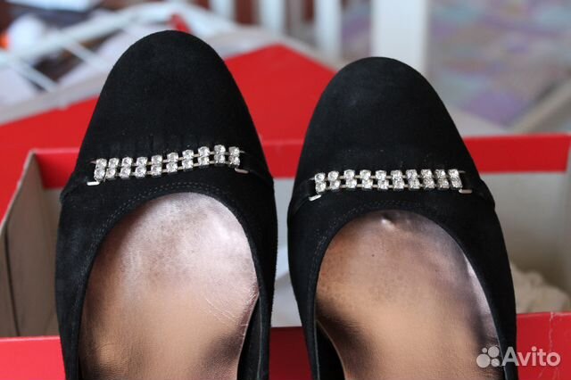 Чёрные замшевые туфли Hoegl, 40 р-р Чёрные замшевые туфли Hoegl, 40 р-р