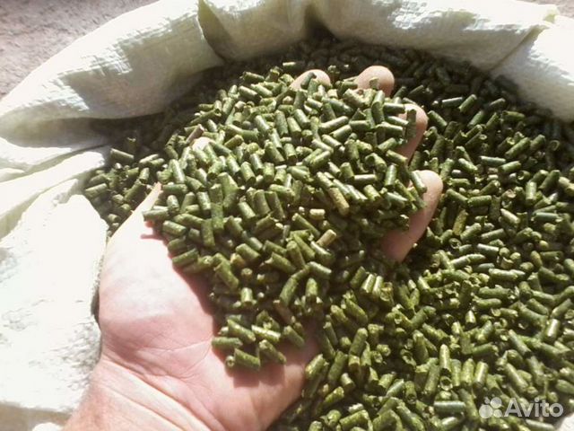 Травяная гранула 3-6 мм(травяная мука) купить на Зозу.ру - фотография № 1