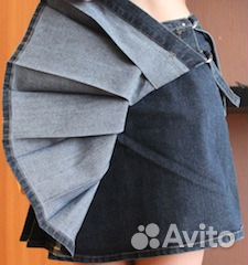 Джинсовая юбка с запахом,джинсы,платье р.40-42 Джинсовая юбка с запахом,джинсы,платье р.40-42