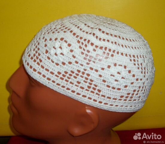 Шапочка куфи белая