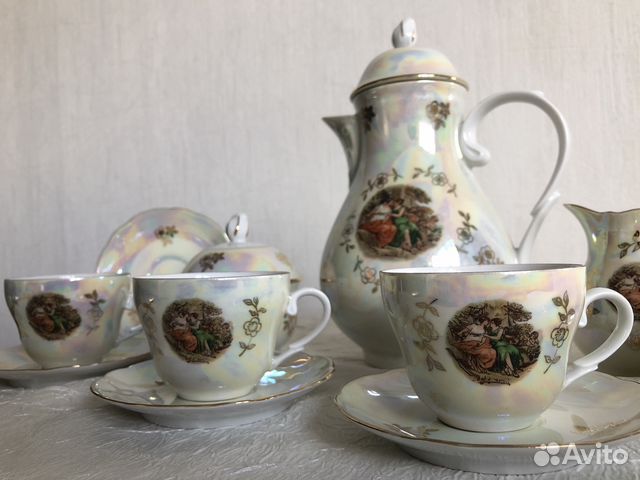 Кофейный сервиз «Мадонна» фирмы Kahla (made in GDR Кофейный сервиз «Мадонна» фирмы Kahla (made in GDR