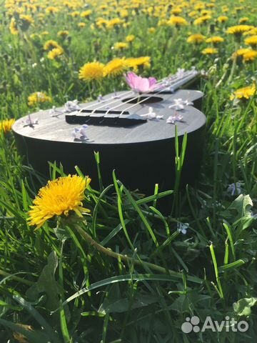 Укулеле чёрная с чехлом Укулеле чёрная с чехлом