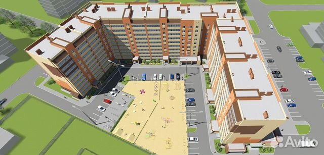 2-к квартира, 60 м², 9/10 эт.