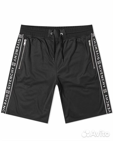Givenchy шорты с лампасами 4G чёрный