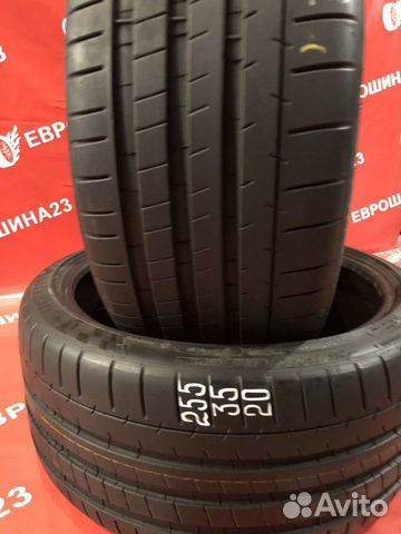 Пара летних шин бу R20 255 35 michelin pilot super