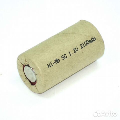 Аккумулятор Ni-Mh SC 1.2V 2100mAh