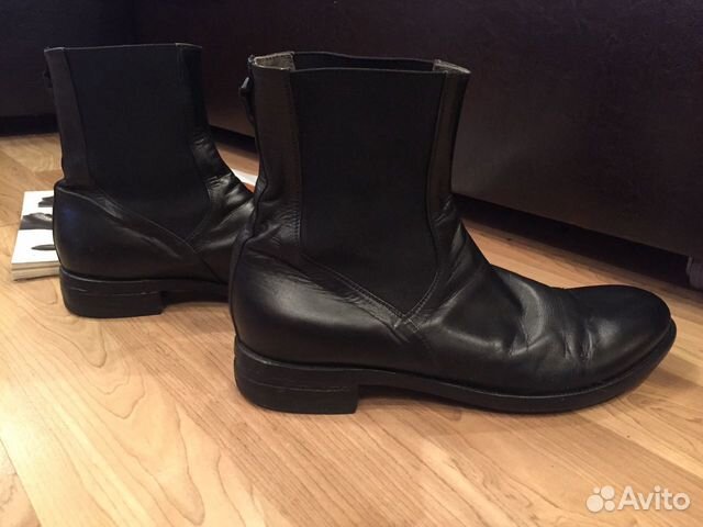 Чёрные мужские полусапоги Rocco P. (оригинал) Чёрные мужские полусапоги Rocco P. (оригинал)