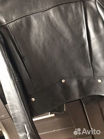 Кожаная куртка YSL