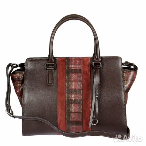 Кожаная сумка Gianni Conti 2433434 dark brown