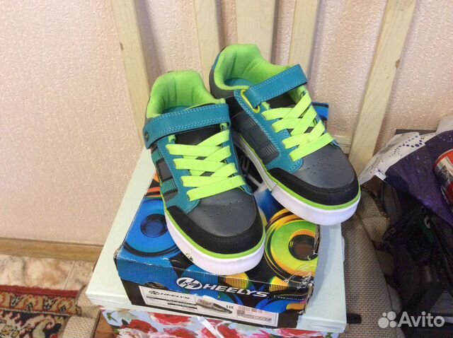 Роликовые кроссовки heelys 21см 2 колеса светодиод