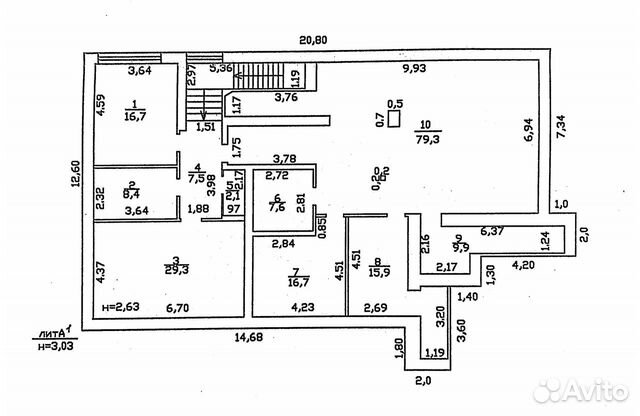 Помещение свободного назначения, 193.4 м²
