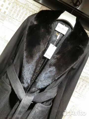 Пальто MaxMara с норкой люкс