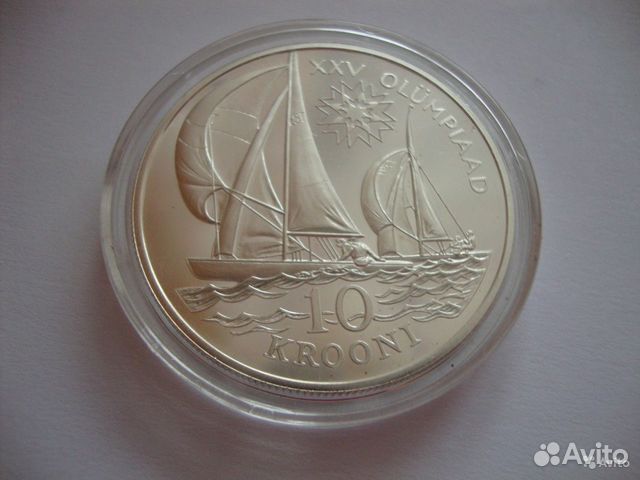 Эстония 10 50 крон 1992-2010 Серебро 9 монет Эстония 10 50 крон 1992-2010 Серебро 9 монет