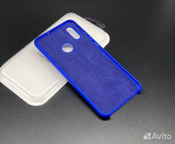 P Smart 2019 / 10 Lite Чехол Синий Неон Silicone P Smart 2019 / 10 Lite Чехол Синий Неон Silicone